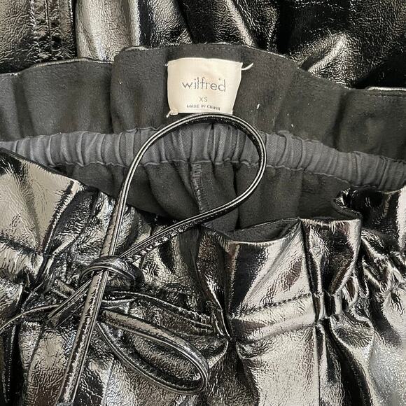 Aritzia Wilfred Jive Black Patent Pants XS - Picture 5 of 7